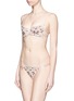 Figure View - Click To Enlarge - L'AGENT - 'Kaity' floral embroidery tulle strappy thong