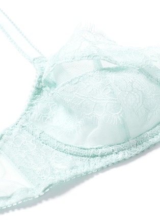 Detail View - Click To Enlarge - L'AGENT - 'Idalia' lace tulle non-padded demi bra