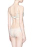 Back View - Click To Enlarge - L'AGENT - 'Idalia' lace tulle non-padded demi bra