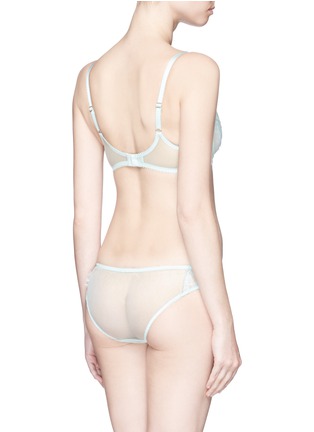 Back View - Click To Enlarge - L'AGENT - 'Idalia' lace tulle mini briefs
