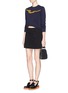 Figure View - Click To Enlarge - ACNE STUDIOS - 'Paynton' snap button wool cotton blend skirt