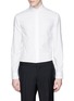 Main View - Click To Enlarge - ARMANI COLLEZIONI - Mandarin collar cotton shirt