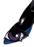 Detail View - Click To Enlarge - PIERRE HARDY - 'Oh Roy' eye appliqué suede mix pumps