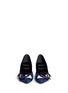 Figure View - Click To Enlarge - PIERRE HARDY - 'Oh Roy' eye appliqué suede mix pumps