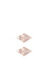 Main View - Click To Enlarge - EDDIE BORGO - Crystal pavé cone pearl stud earrings