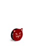 Front View - Click To Enlarge - CHARLOTTE OLYMPIA - 'Pussycat Purse' velvet crossbody bag