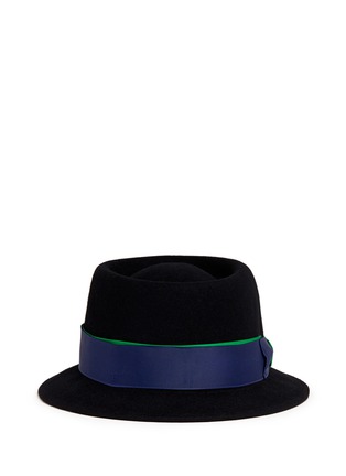 Main View - Click To Enlarge - SENSI STUDIO - 'Rock & Roll' wool felt porkpie hat