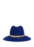 Main View - Click To Enlarge - SENSI STUDIO - Mirror leather band wool felt fedora hat