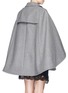 Back View - Click To Enlarge - CHLOÉ - Oversize lapel felted wool cape coat