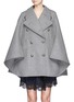 Main View - Click To Enlarge - CHLOÉ - Oversize lapel felted wool cape coat