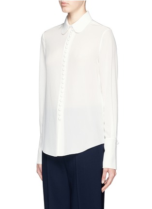Front View - Click To Enlarge - CHLOÉ - Peter Pan collar silk blouse