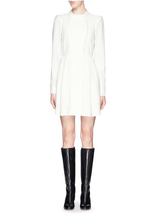 Main View - Click To Enlarge - CHLOÉ - Asymmetric button front cady dress
