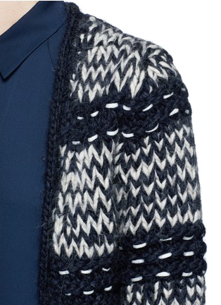 Detail View - Click To Enlarge - CHLOÉ - Chunky wool-alpaca knit coat