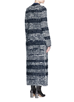 Back View - Click To Enlarge - CHLOÉ - Chunky wool-alpaca knit coat