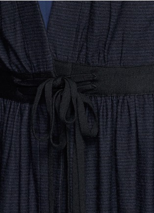 Detail View - Click To Enlarge - CHLOÉ - Sleeveless drawstring waist wool maxi cardigan