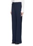 Front View - Click To Enlarge - CHLOÉ - Flare leg wool hopsack pants