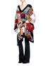 Figure View - Click To Enlarge - CHLOÉ - Patchwork wool-silk knit sweater dress