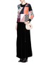 Figure View - Click To Enlarge - CHLOÉ - Patchwork wool-silk knit sweater