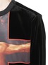 Detail View - Click To Enlarge - GIVENCHY - 'Faun' cross print velvet sweatshirt