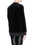 Back View - Click To Enlarge - GIVENCHY - 'Faun' cross print velvet sweatshirt