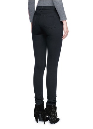 Back View - Click To Enlarge - J BRAND - 'Seriously Black Super Skinny' jeans