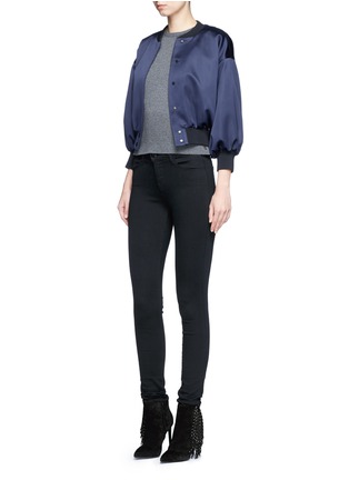 Figure View - Click To Enlarge - J BRAND - 'Seriously Black Super Skinny' jeans