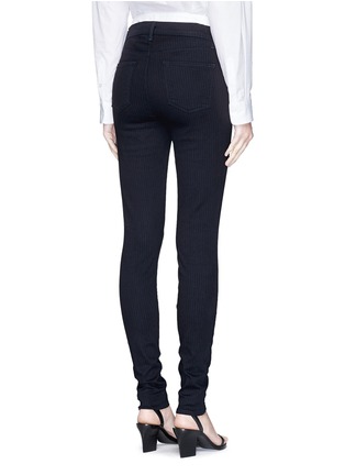 Back View - Click To Enlarge - J BRAND - 'Photo Ready Maria' pinstripe stretch jeans