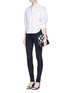 Figure View - Click To Enlarge - J BRAND - 'Photo Ready Maria' pinstripe stretch jeans