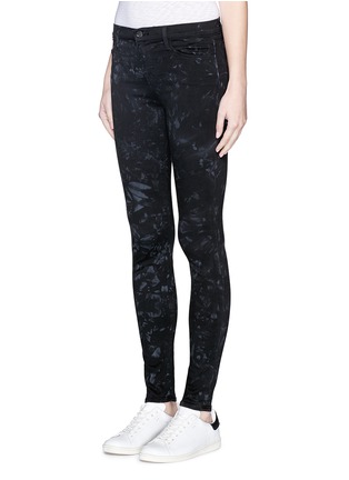Front View - Click To Enlarge - J BRAND - 'Photo Ready Super Skinny' abstract print stretch jeans