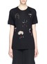 Main View - Click To Enlarge - LANVIN - 'Faces' multi jewelled embroidery T-shirt