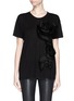 Main View - Click To Enlarge - LANVIN - Rose ruffle embroidery T-shirt