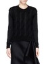 Main View - Click To Enlarge - LANVIN - Contrast cable knit sweater