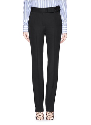 Main View - Click To Enlarge - LANVIN - Grosgrain bow waistband wool pants