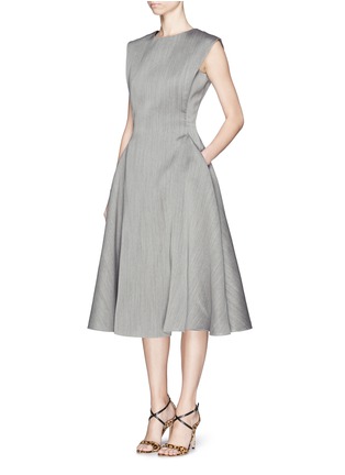 Front View - Click To Enlarge - LANVIN - Wool-silk fitted flare dress