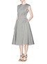 Front View - Click To Enlarge - LANVIN - Wool-silk fitted flare dress