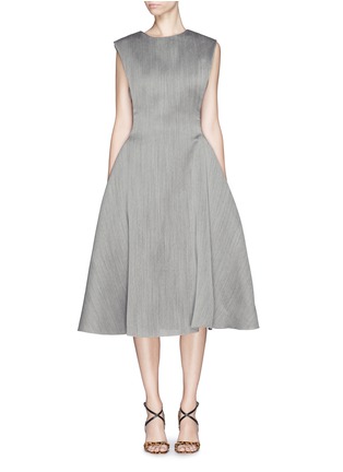 Main View - Click To Enlarge - LANVIN - Wool-silk fitted flare dress