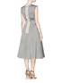 Figure View - Click To Enlarge - LANVIN - Wool-silk fitted flare dress
