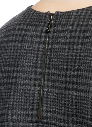 Detail View - Click To Enlarge - LANVIN - Princes of Wales check wool blend top