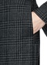 Detail View - Click To Enlarge - LANVIN - Check wool blend wide leg cropped pants