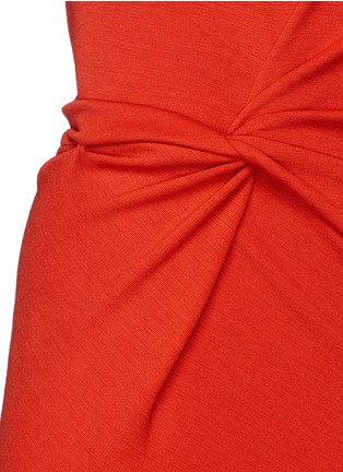 Detail View - Click To Enlarge - LANVIN - Asymmetric drape knot wool blend jersey dress