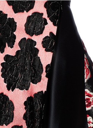 Detail View - Click To Enlarge - LANVIN - Peony and rose jacquard midi flare skirt