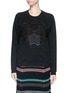 Main View - Click To Enlarge - KENZO - Tiger mesh embroidery cotton sweatshirt