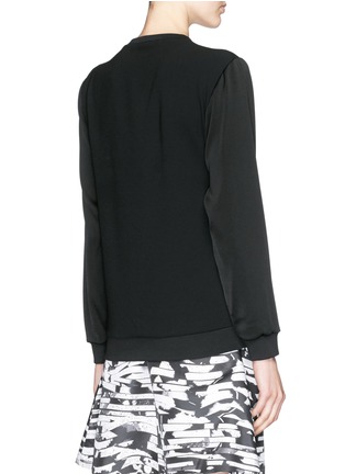 Back View - Click To Enlarge - KENZO - Tiger embroidery crepe sweater