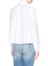 Back View - Click To Enlarge - KENZO - Poplin flare cropped shirt