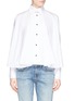 Main View - Click To Enlarge - KENZO - Poplin flare cropped shirt