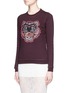 Front View - Click To Enlarge - KENZO - Beaded tiger embroidery sweatshirt
