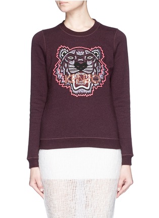 Main View - Click To Enlarge - KENZO - Beaded tiger embroidery sweatshirt