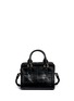 Back View - Click To Enlarge - ALEXANDER MCQUEEN - 'Padlock' mini croc effect leather tote