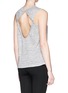 Back View - Click To Enlarge - SANDRO - 'Thais' cutout back heathered linen tank top