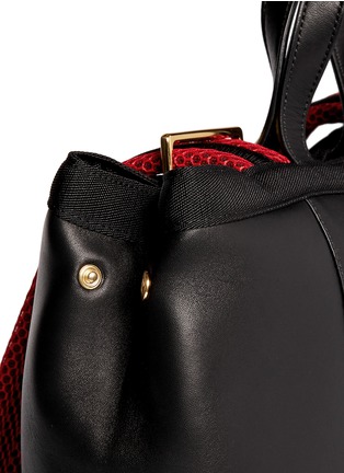 Detail View - Click To Enlarge - MARNI - 'Parachute' large leather backpack